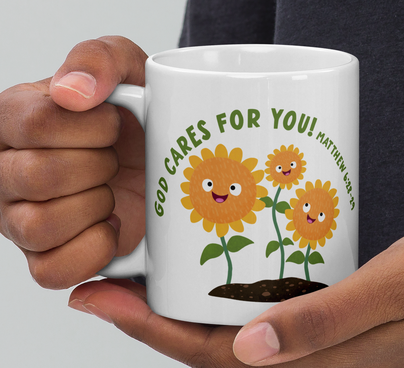 God Cares For You Mug