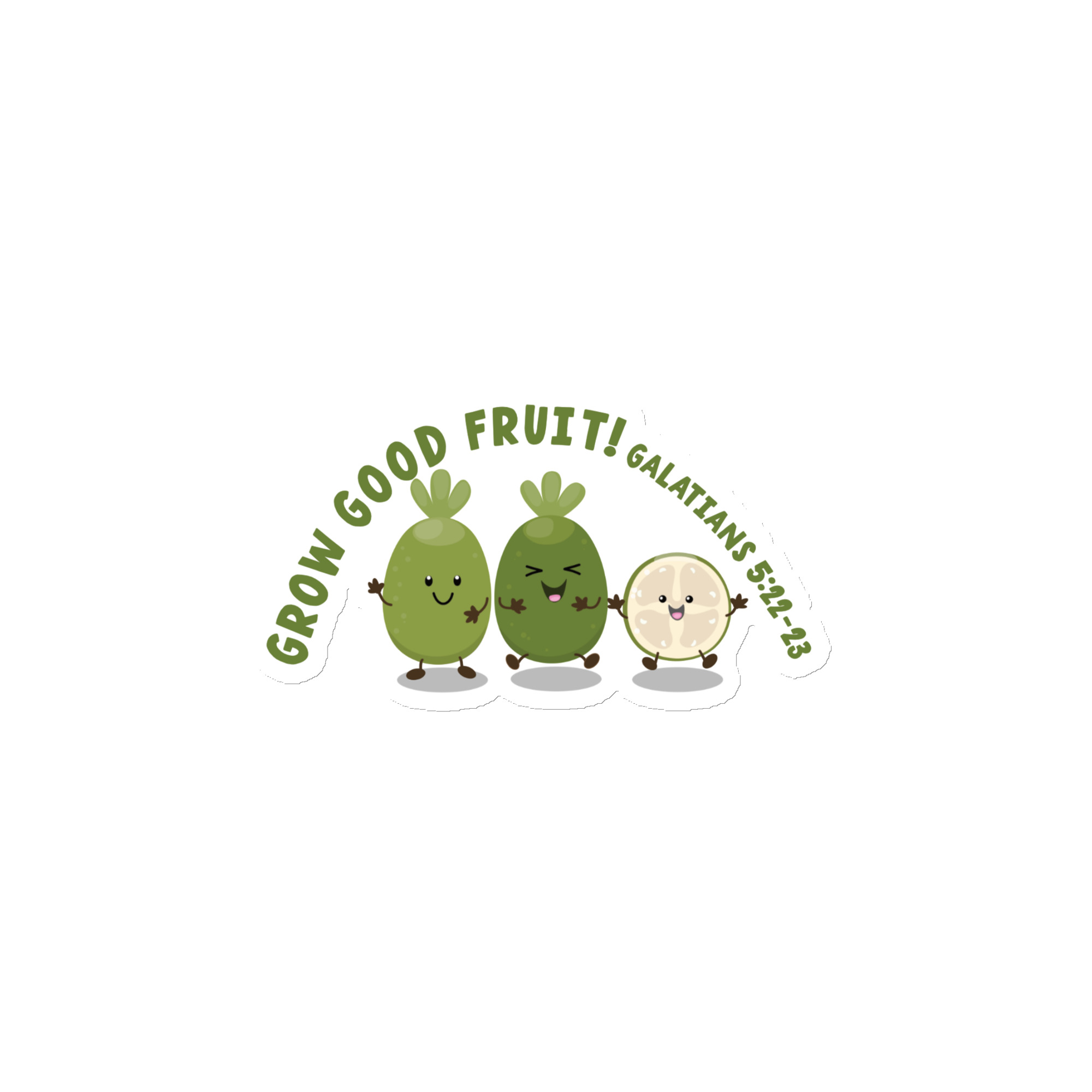 Good fruit bible verse cute cartoon Magnet - Image 3