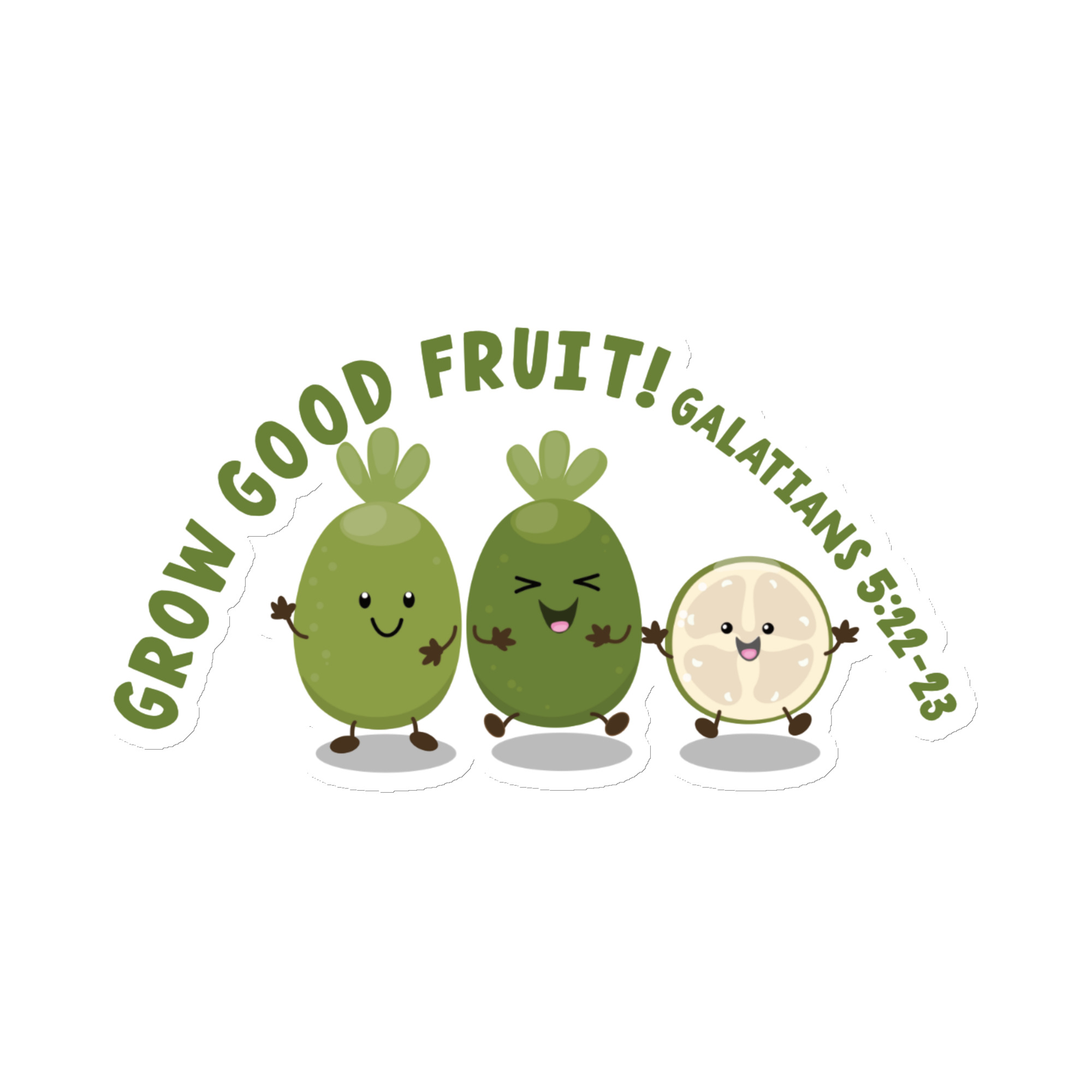 Good fruit bible verse cute cartoon Magnet - Image 4