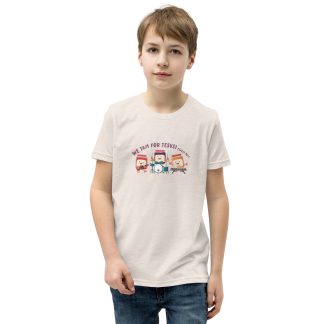 Funny musician cartoon jam for Jesus bible verse Youth Short Sleeve T-Shirt
