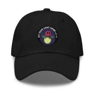 Let your light shine cute firefly cartoon bible verse Dad hat